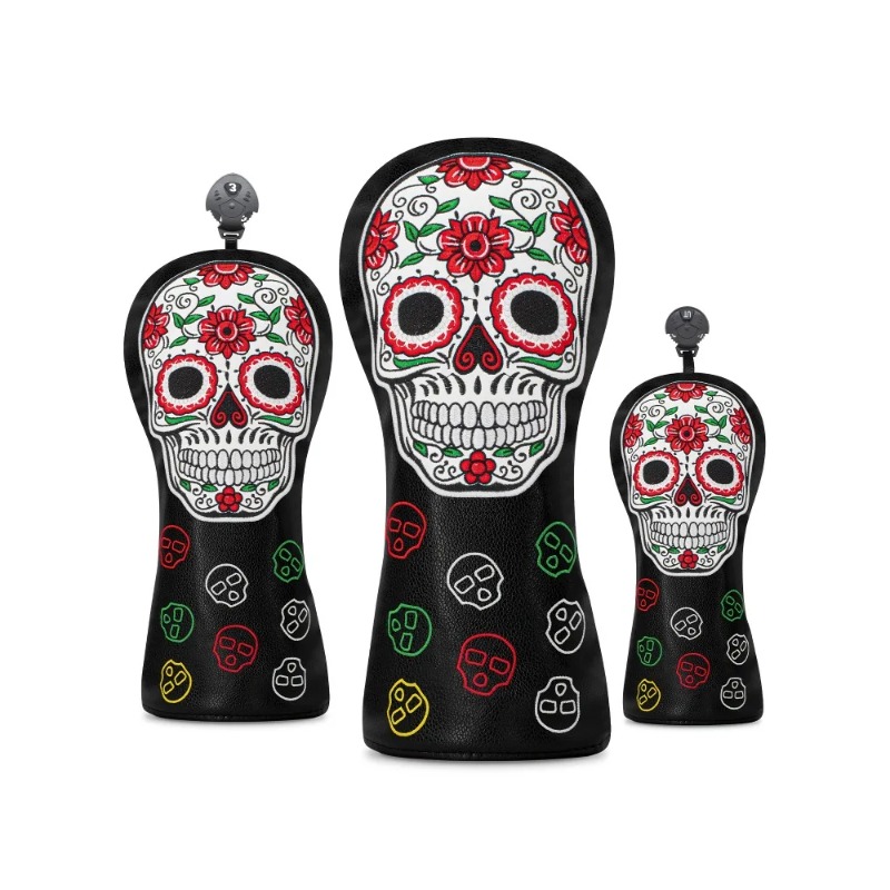 Golf Putter - Golf Skull Skeleton Head Cover Set