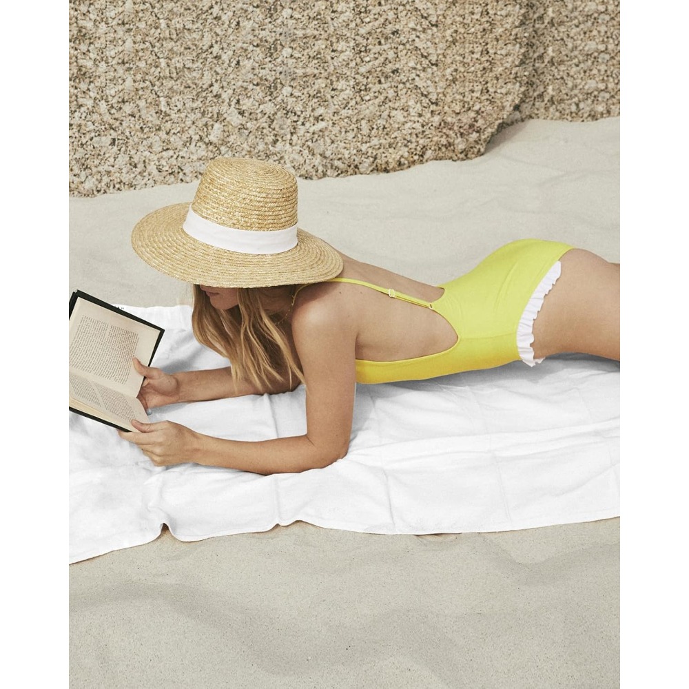 1pc Beach Towel Pure White Tow - Golf Towel recension och pris