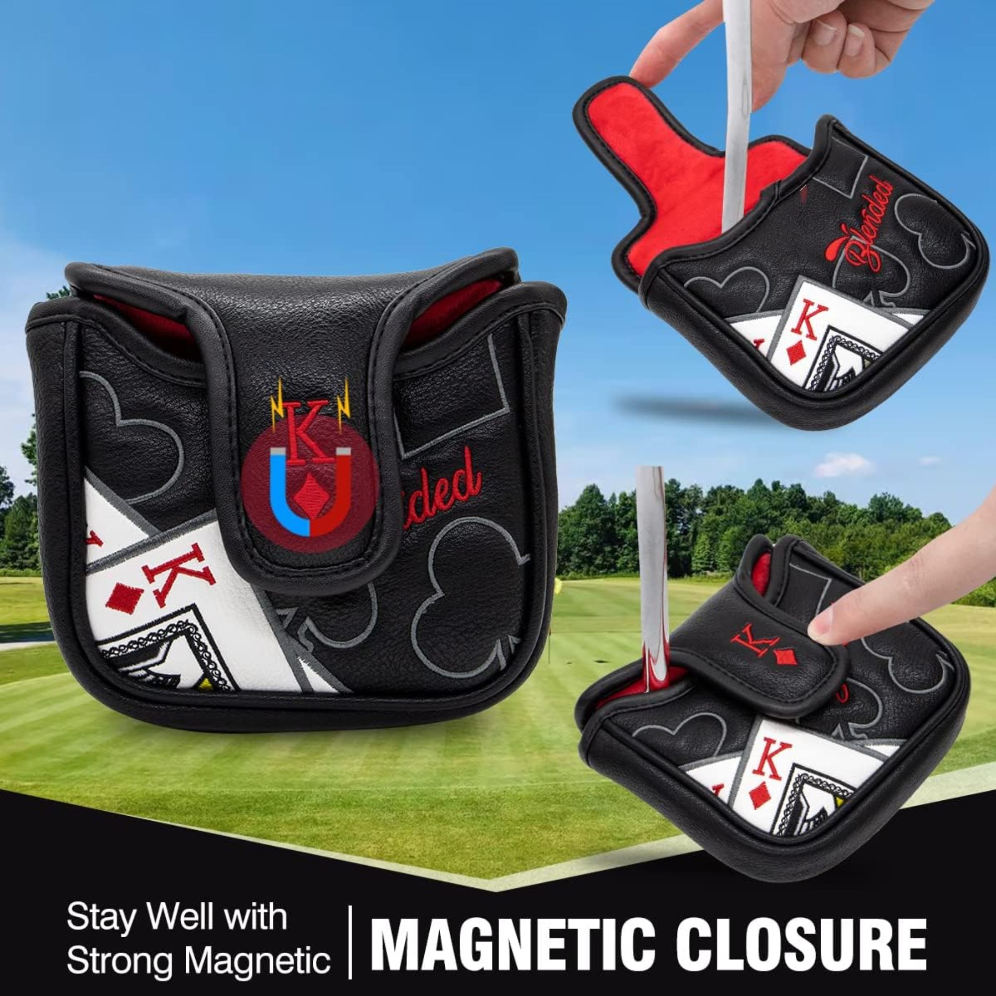 King Of Hearts Embroidered Mal - Golf Putter recension och pris