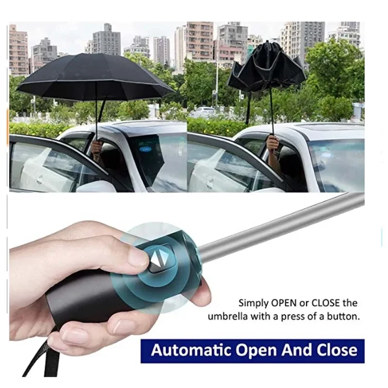 Men Women Umbrella  Fully Auto - Golf Umbrella Large recension och pris