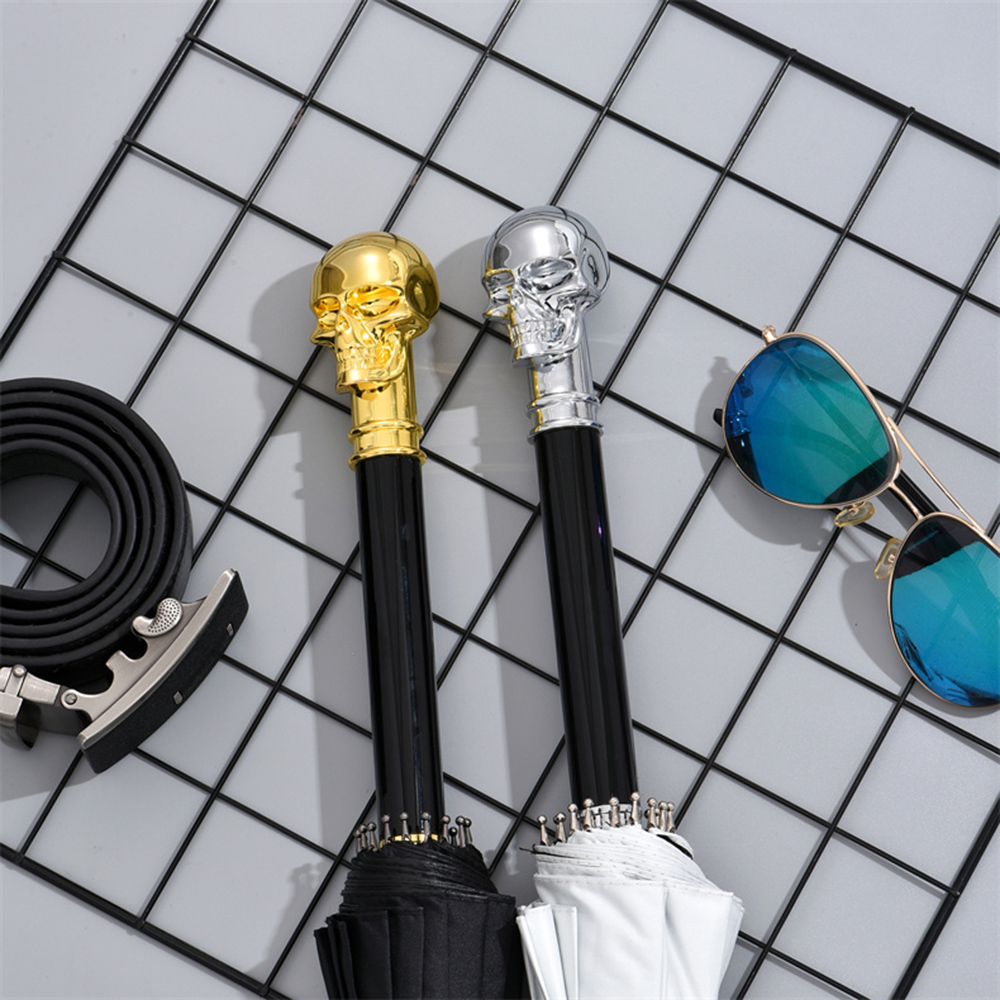 Silver Skull  Umbrella  Luxury - Golf Umbrella Large recension och pris