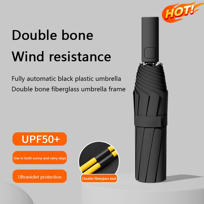 Automatic Umbrella 24 Bone Sol - Golf Umbrella Large recension och pris