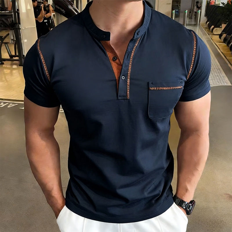 New Summer Men's Henry Collar  - Golf Tees recension och pris